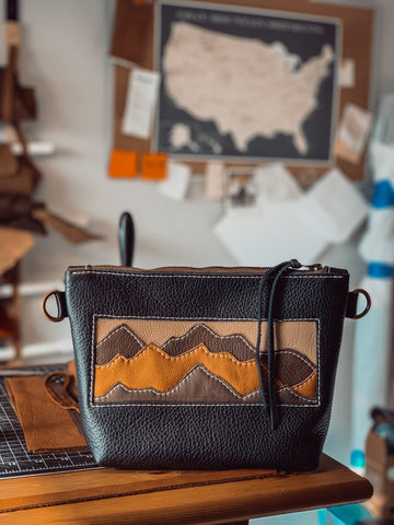 Elkhorn Mini Crossbody in Black