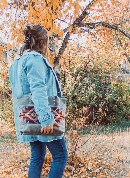 Gray Elkhorn Tote